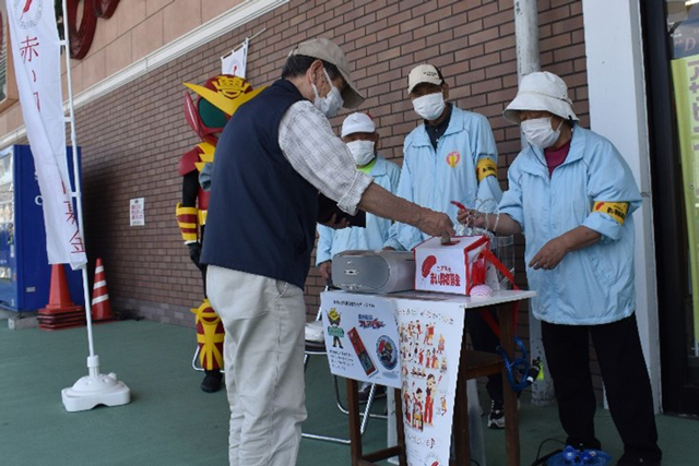 奥州市共同募金委員会運動の様子